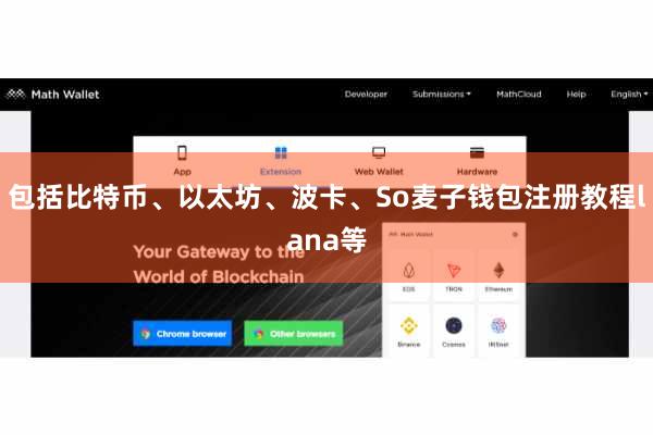 包括比特币、以太坊、波卡、So麦子钱包注册教程lana等